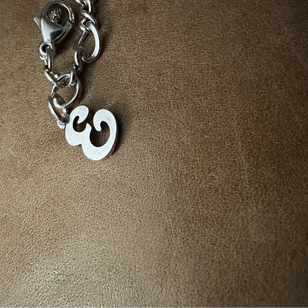 JAMES AVERY script initial E charm